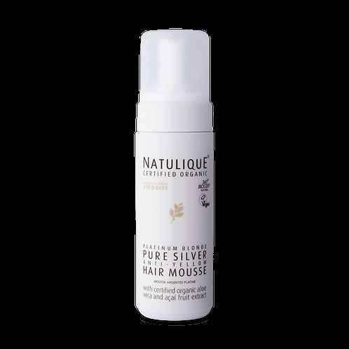 NATULIQUE CERTIFIED ORGANIC Hair Care - Platinum Blonde Pure Silver Hair Mousse - 150 ml